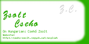zsolt cseho business card